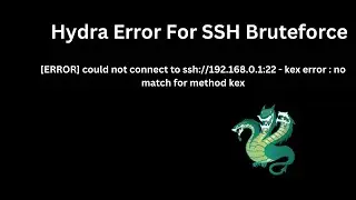 Hydra Error Could not connect to ssh |  solution
