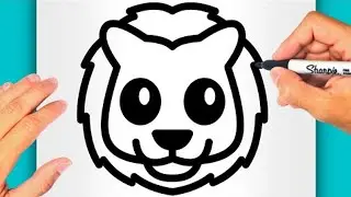 DISEGNI FACILI! COME DISEGNARE UN LEONE KAWAII (VIDEO DI DISEGNI)