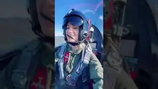 Luna is on her first flight.