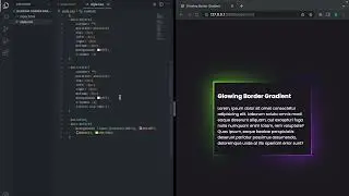 CSS Glowing Gradient Border Effect | HTML CSS
