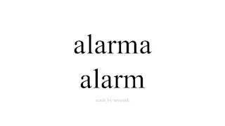 Spaans leren   alarm