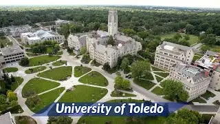 Aerial View | University of Toledo| Vlog 2 | Birds eye view | ft Rahul Karandikar