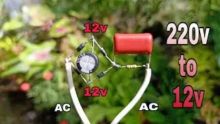 220V AC to 12V DC without Transformer