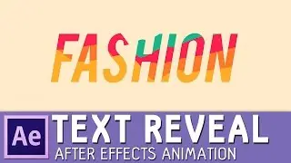 Awesome Text reveal animation in After Effects - Simple and Cool! ✔