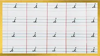 Cursive writing for beginners | learn how to write small cursive letter i | Teaching cursive i 