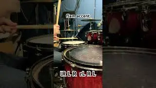 フラムアクセントをセットで使うと【flam accent】#shorts