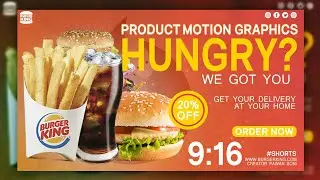 Burger King Product Advertisement Stop Motion Graphics #shorts