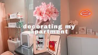 moving vlog: decorating my apartment, diy coffee bar, & taking down christmas decor.