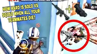 HOW HARD IS SOLO V SQUAD WHEN YOU RANDOM TEAMMATES DIE? | 21 KILLS SQUAD | PUBG MOBILE