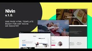 Nivin - Multipurpose Creative One-pager Template, Wedding, Business, Restaurant | Themeforest