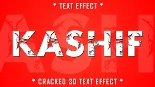Cracked 3D Text Tutorial In Pixellab | How to Make 3D Text | Pixellab 3D Text Effect | Kashif Edits