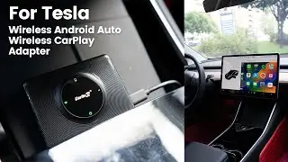 Wireless Carplay/Android Auto adapter for Telsa,Global Version, No SimCard Require