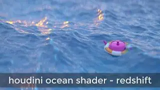 Houdini ocean shader - redshift