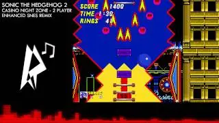 Sonic 2 - Casino Night Zone (2 Player) - Enhanced SNES Remix