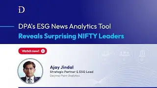 DPA's ESG News Analytics tool reveals Surprising Nifty Leaders.