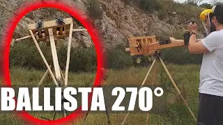Ancient Roman Ballista Tests on Different Settings