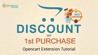 Discount on 1st Purchase - OpenCart Extension