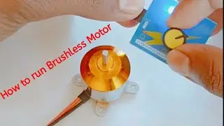 How to run brushless dc motor | How to run BLDC motor