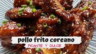 Pollo frito coreano picante | Cómo hacer Dakgangjeong 🌶️🌶️