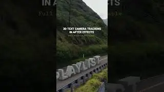 3D text camera tracking in after effects #cameratracking #motiontracking #aftereffects