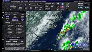 WSV3 GOES-16 Rapid Scan Mesoscale floater RGB multispectral True Color satellite imagery loop -0.5km