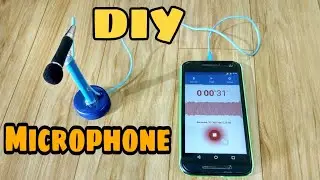 How to make Mini Microphone with stand at home-DIY Microphone
