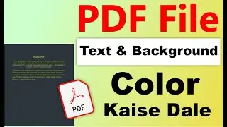 How to add text color & background color in pdf file online?