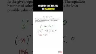 Don't get confused with this Discriminant Question #satmath #satmathprep