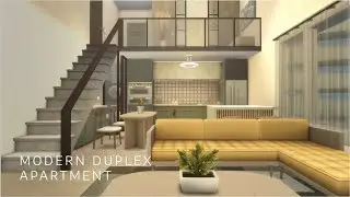Modern Duplex Apartment | Dream Home Decorator | No CC | Sims 4 stop motion build