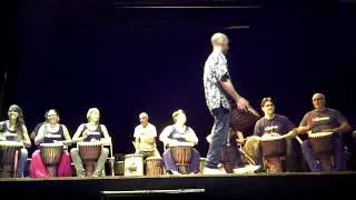 Spectacle 4 rythmes - Soli - N'Goron - Zaouli - Djolé - élèves de 2ème année