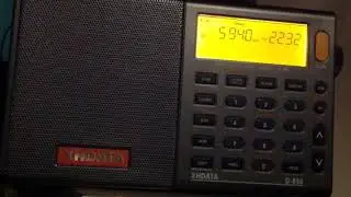 5940 kHz R. Voz Missionaria copying with XHDATA D-808 (new version)
