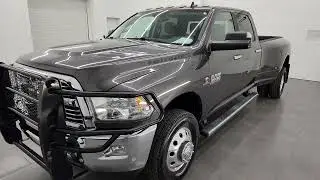 2017 RAM 3500 CREW LONGBOX DRW BIG HORN DIESEL AISIN GRANITE CRYSTAL 4K WALKAROUND 13533Z SOLD!