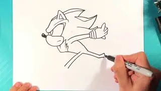 How to Draw SHADOW the hedgehog from SONIC