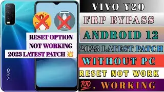 Vivo Y20 (V2029) Android 12 Frp Bypass Without Pc | New Trick 2022 | Bypass Google Lock 100% Working