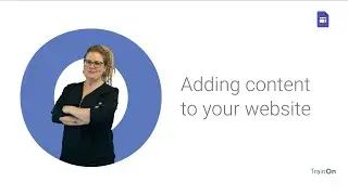 Adding content to your website