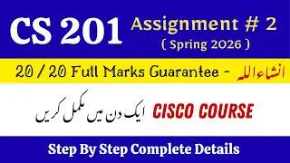 CS 201 Assignment No 2 Correct Solution 2026 | CS 201 Assignment 2 Solution 