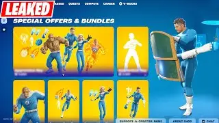 Fortnite FANTASTIC FOUR Item Shop: Bundles, Skins & Emotes! (Mr Fantastic, Susan, Johnny, Ben)