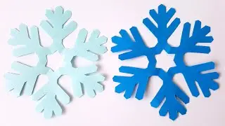 Little paper snowflake How to easily cut a snowflake Simple New Year’s paper crafts