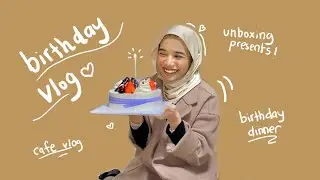 birthday vlog!!! first birthday in seoul // 생일 선물 언박싱!!