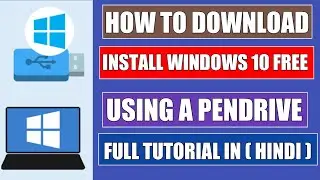 How To Install Windows 10 For FREE | Using USB Pendrive | Step By Step Guide 2022