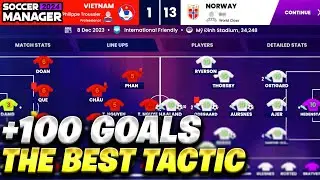 SM24 BEST TACTICS! ⚽️+100 GOALS🤩 SOCCER MANAGER 2024 BEST TACTIC