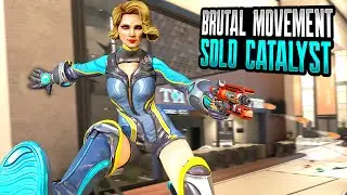 SOLO CATALYST BRUTAL MOVEMENT WAS INSANE (Apex Legends Gameplay)