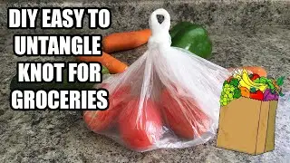 DIY Easy-To-Untangle Loop Knot For Groceries