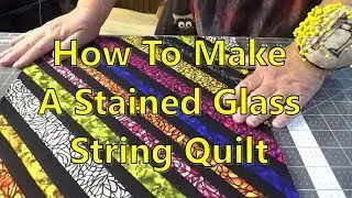 Stained Glass Window String Quilt