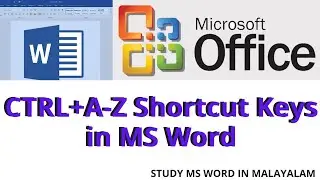 MS Word Shortcut Keys Malayalam | Microsoft Word A to Z Shortcut Keys | Ideal Express