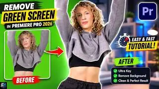 Remove Green Screen in Premiere Pro - Ultra Key Tutorial.