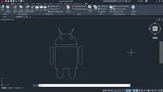 How to design a Android logo on AutoCAD | Practice 2D designs on AutoCAD