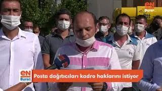 Posta dağıtıcıları kadro haklarını istiyor