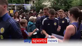 Scotland arrive in Germany ahead of Euro 2024 opener