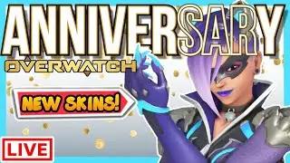 🔴 Overwatch LIVE | Overwatch Anniversary Event 2021! | NEW Black Cat Sombra Skin!